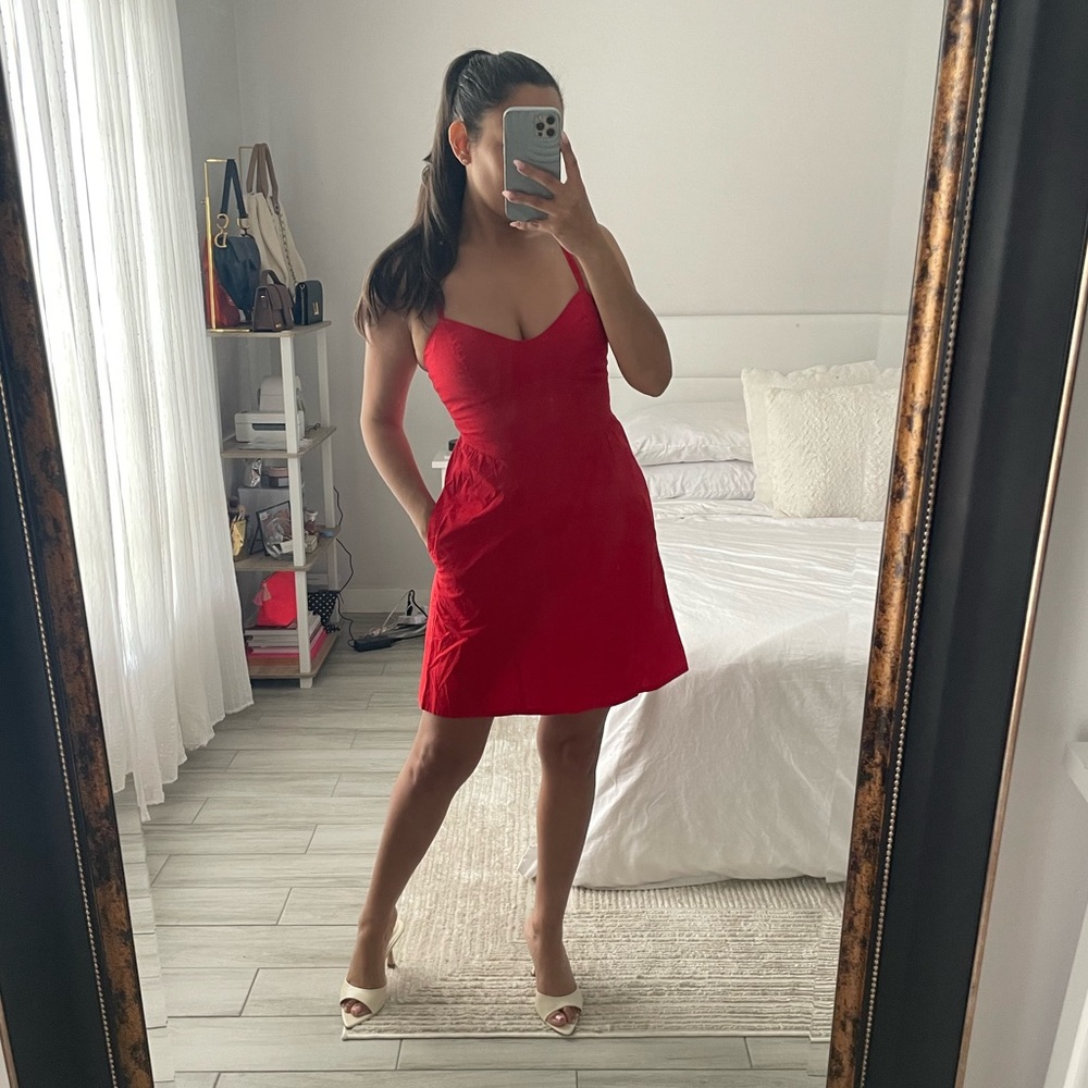 Show Me Your MuMu Vibrant Red Mini Dress - Picture 5 of 6